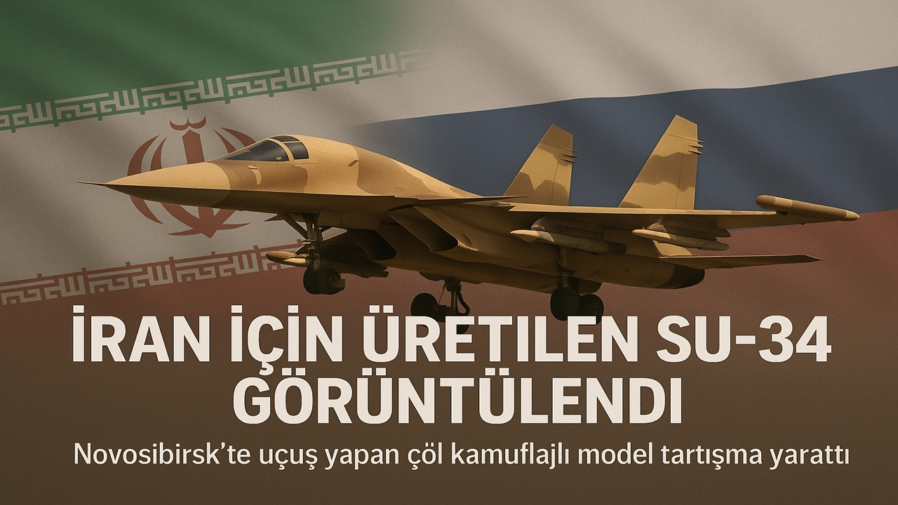 İran İçin Üretilen Su-34 Uçağı Rusya'da Görüntülendi: Resmî Teslimat Olmadan Uçuşta